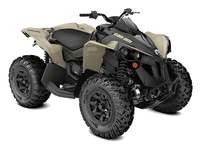MY21 Can Am Renegade STD 570 Desert Tan Black 34view